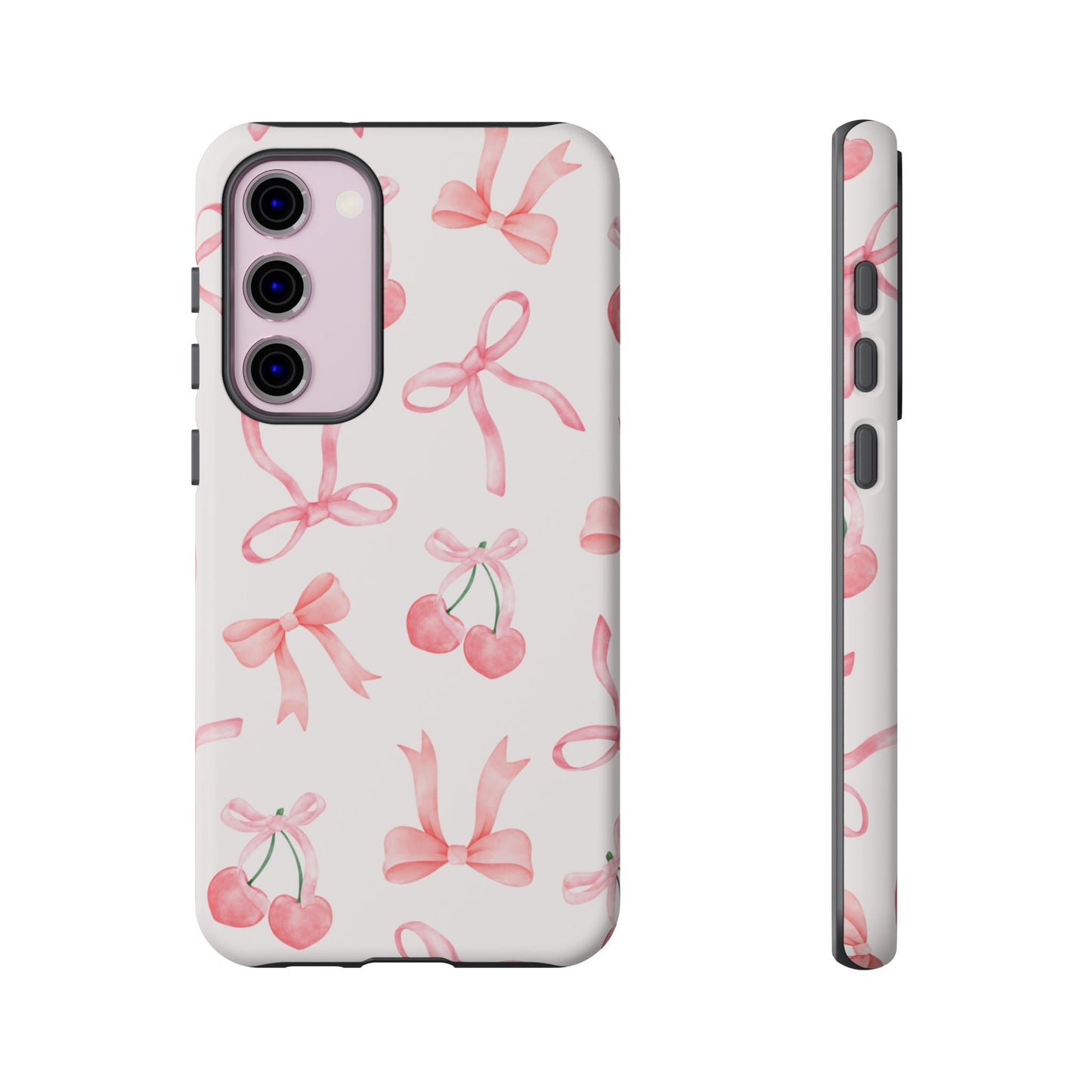 Pink Cherry Bow Phone Case