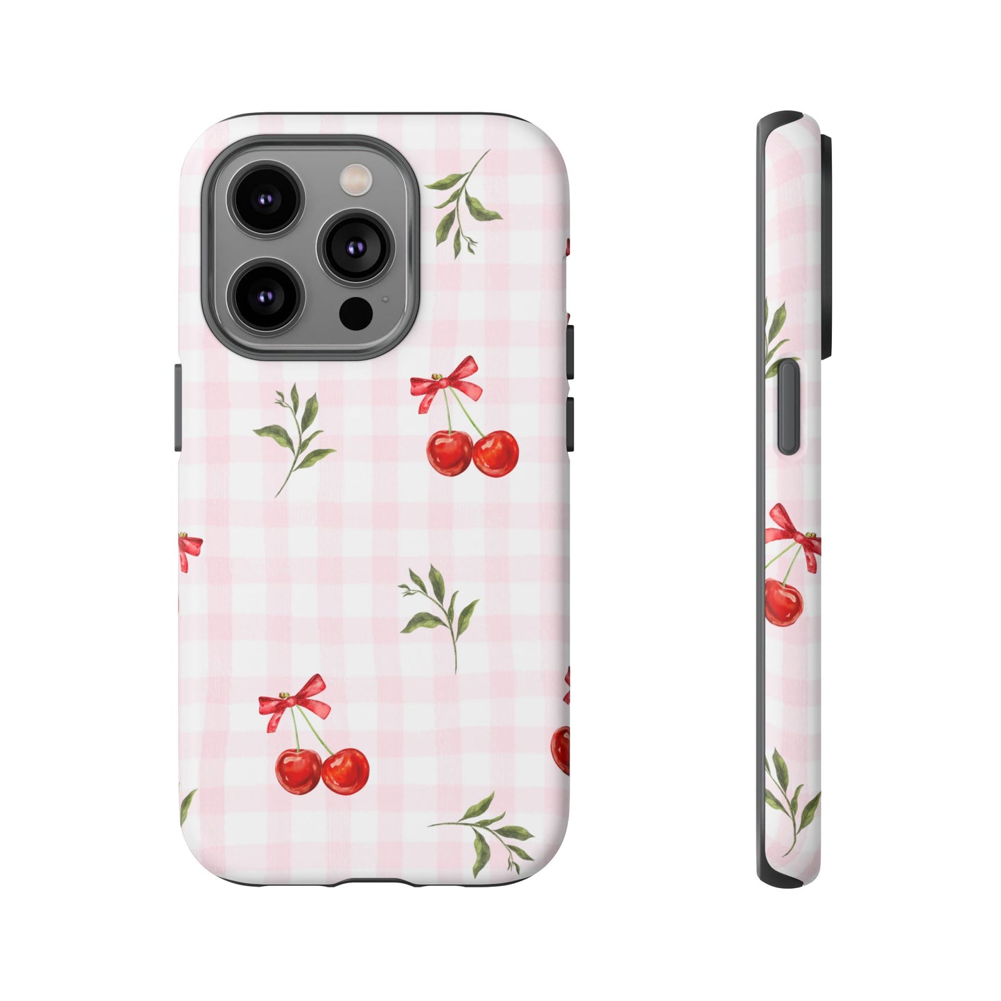 Cherry Pink Plaid Phone Case