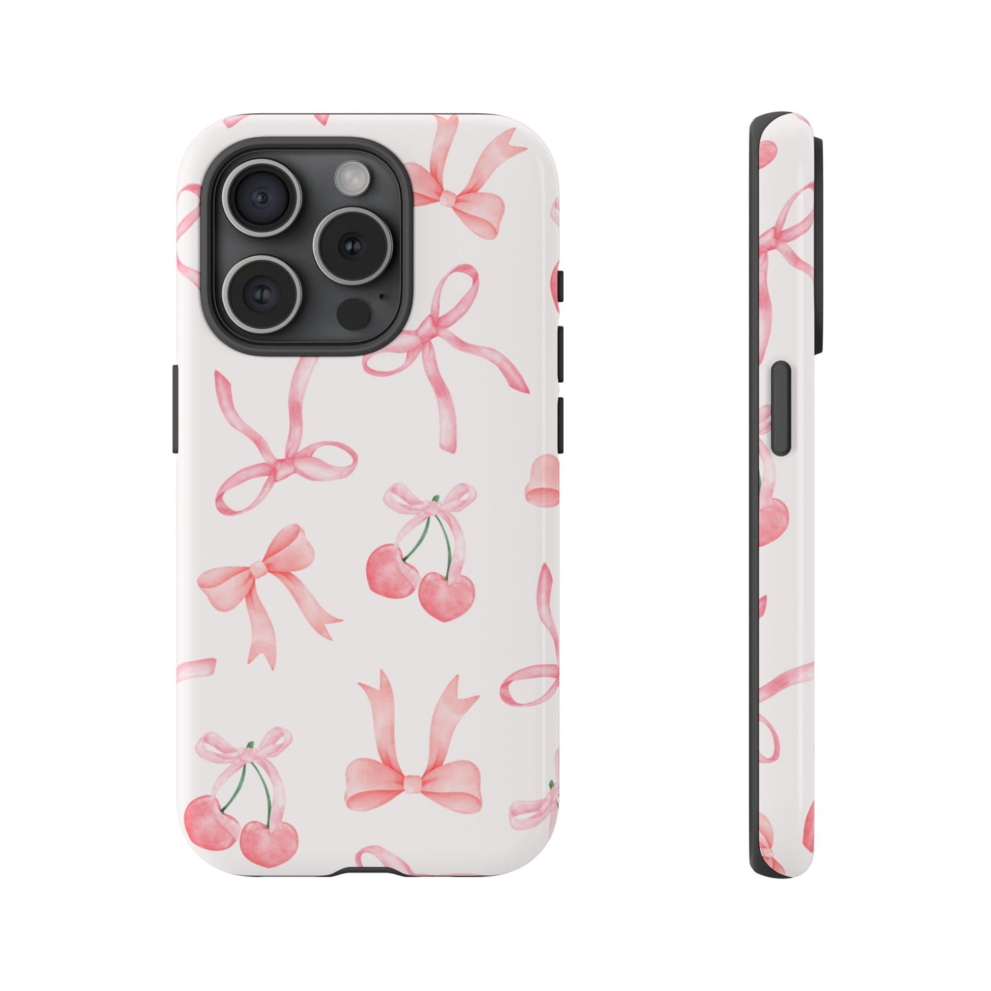 Pink Cherry Bow Phone Case