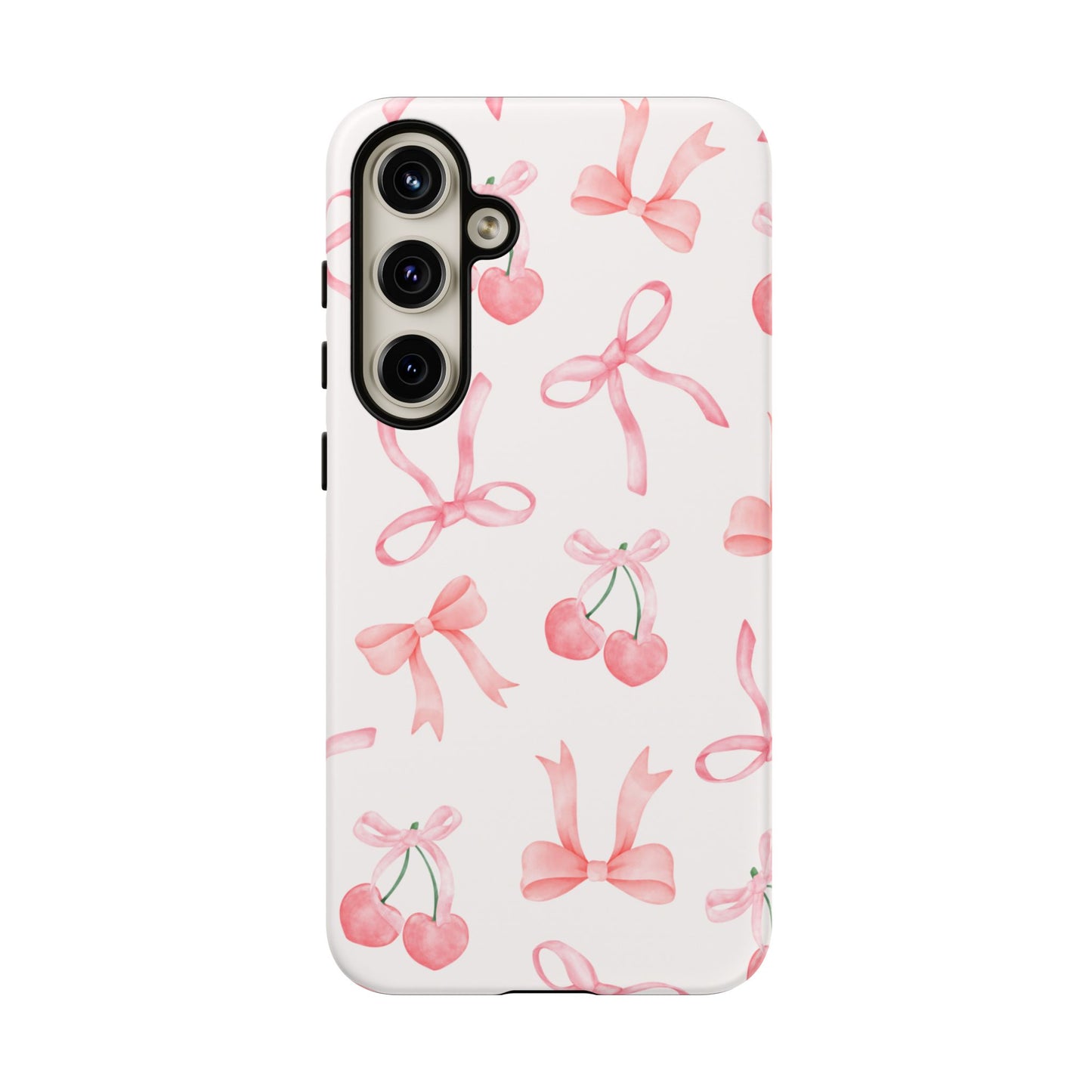 Pink Cherry Bow Phone Case