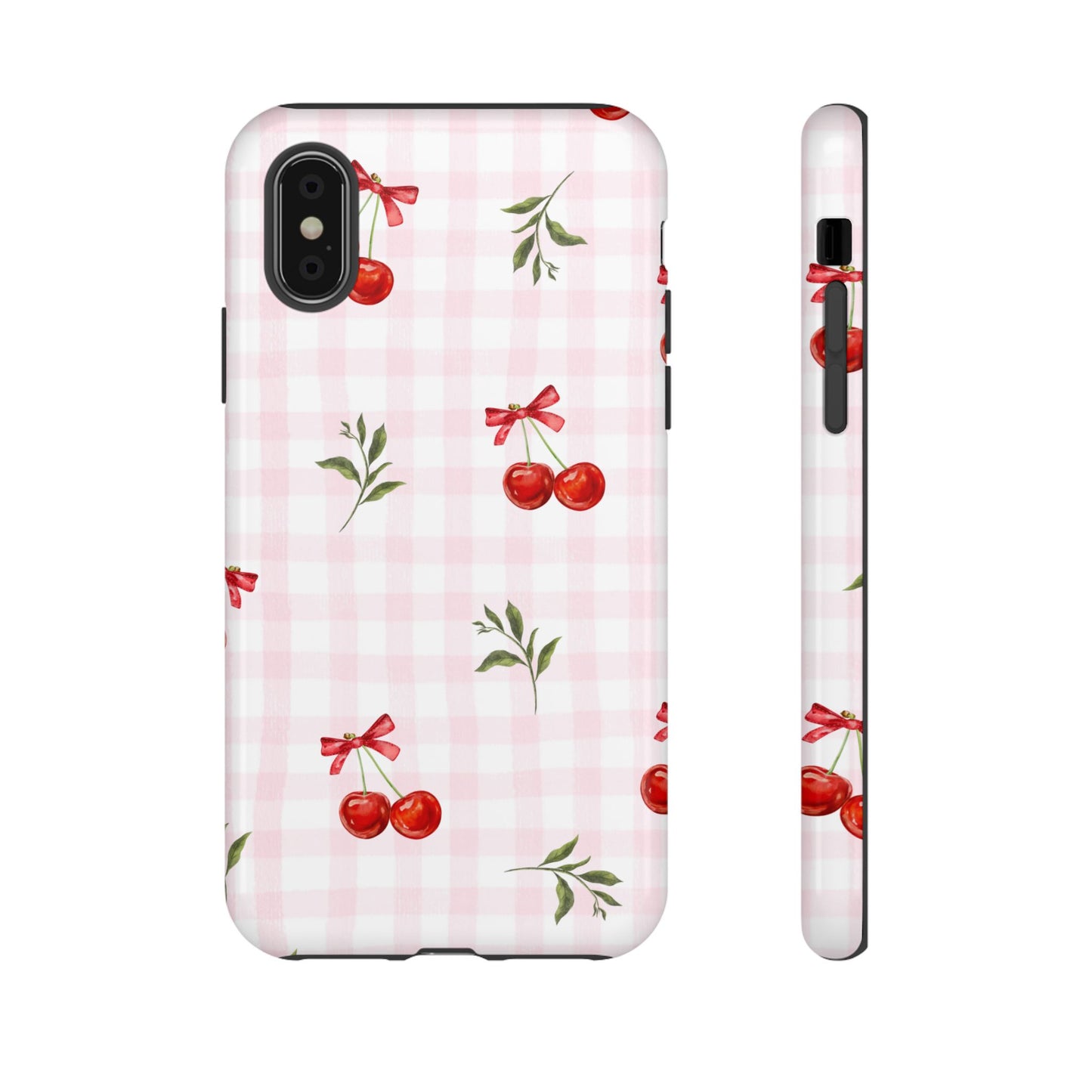 Cherry Pink Plaid Phone Case