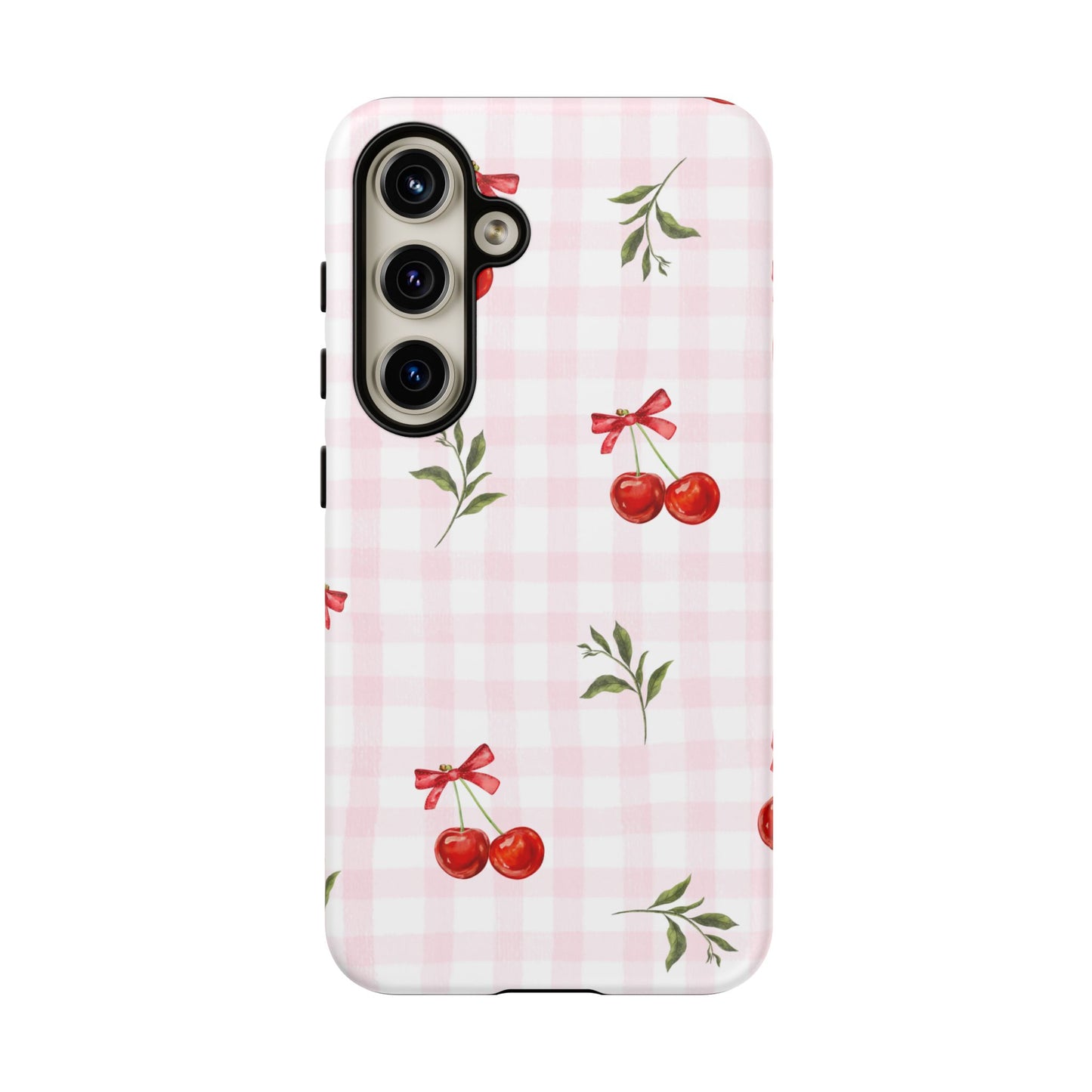 Cherry Pink Plaid Phone Case