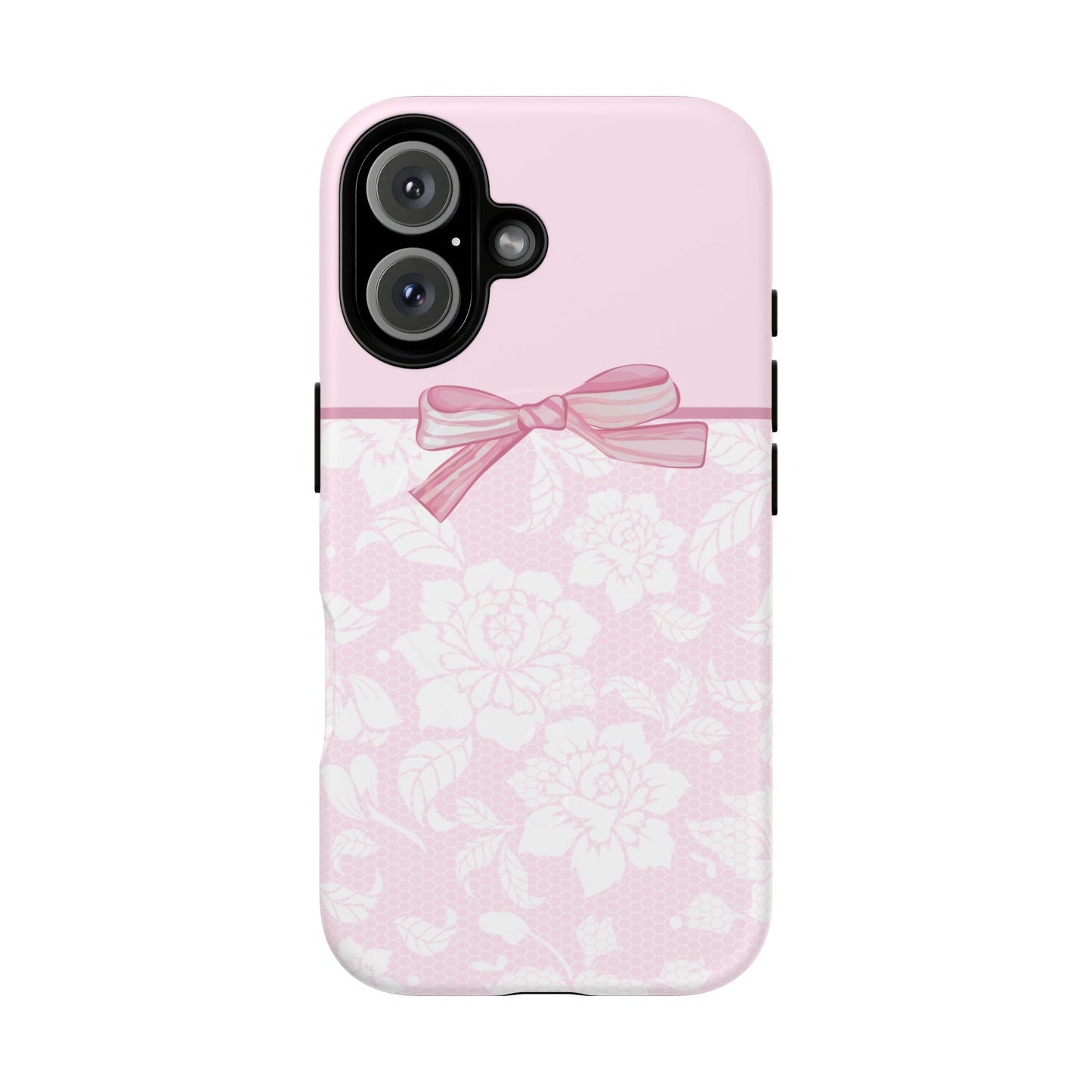 Floral Bow Pink MagSafe iPhone Case