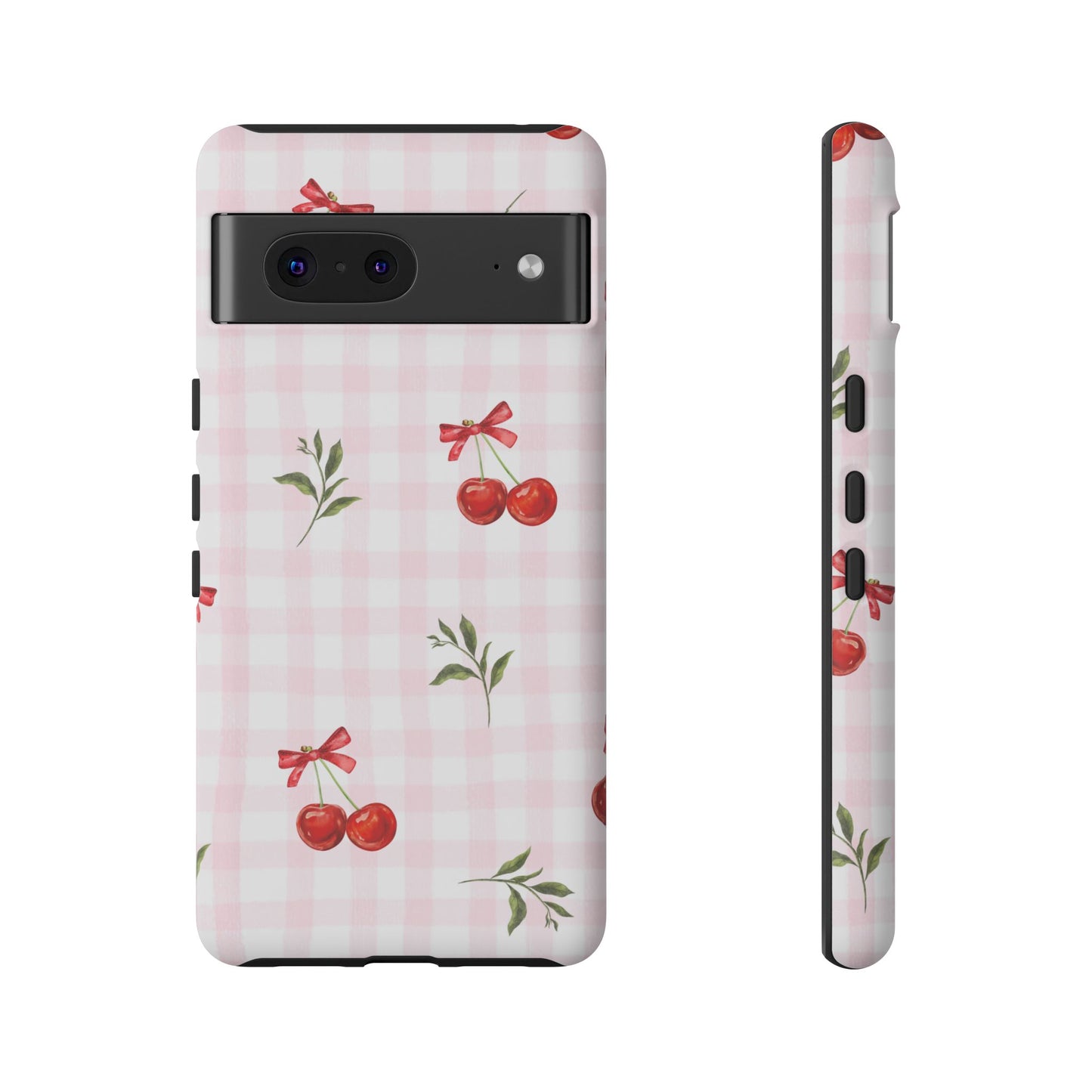 Cherry Pink Plaid Phone Case