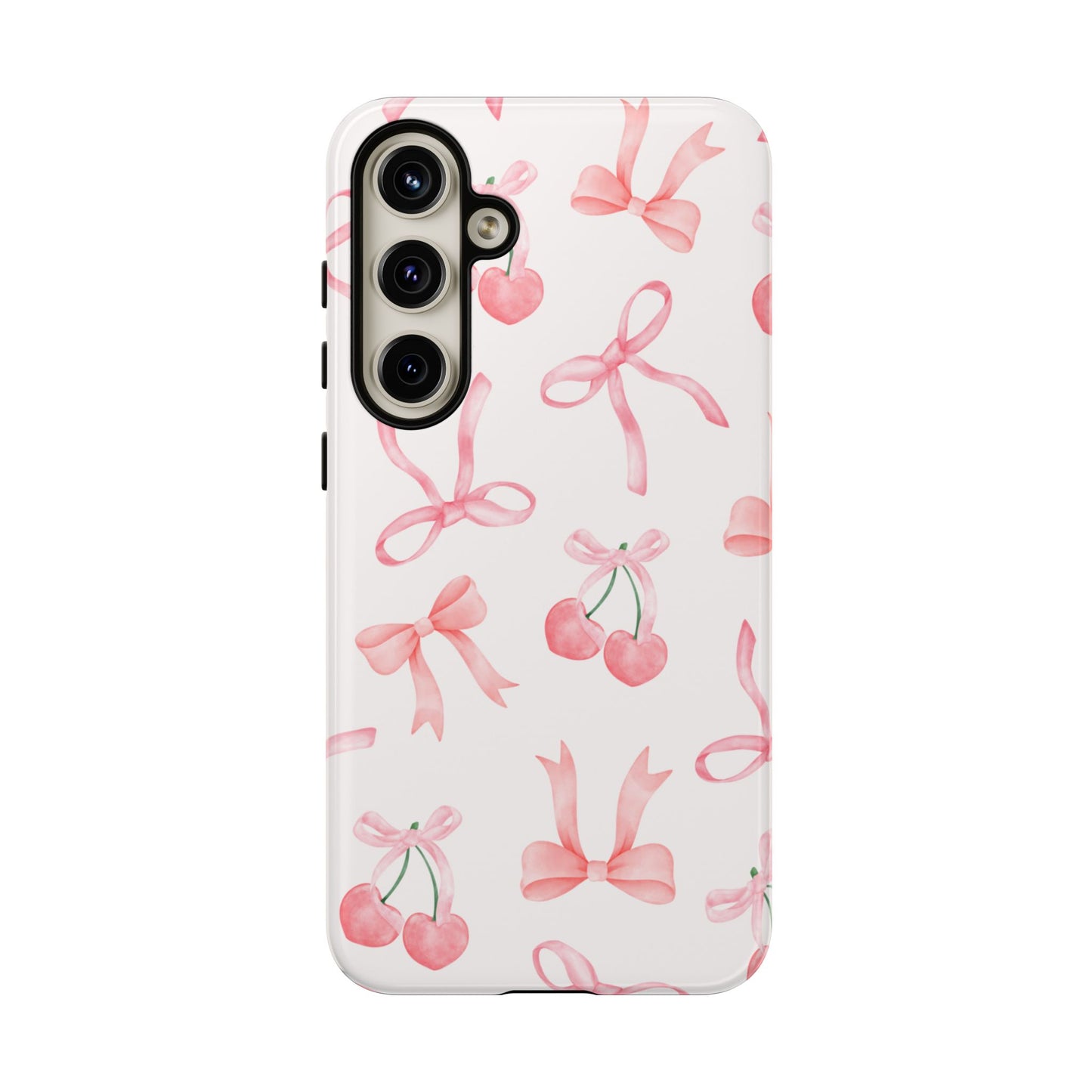 Pink Cherry Bow Phone Case