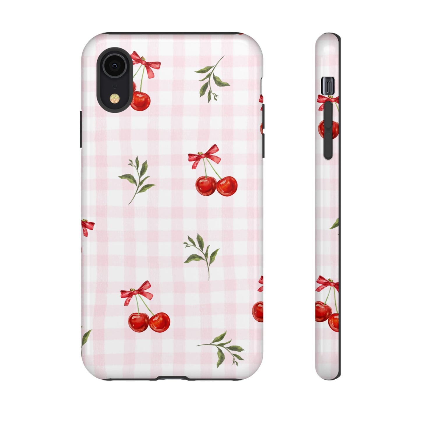 Cherry Pink Plaid Phone Case