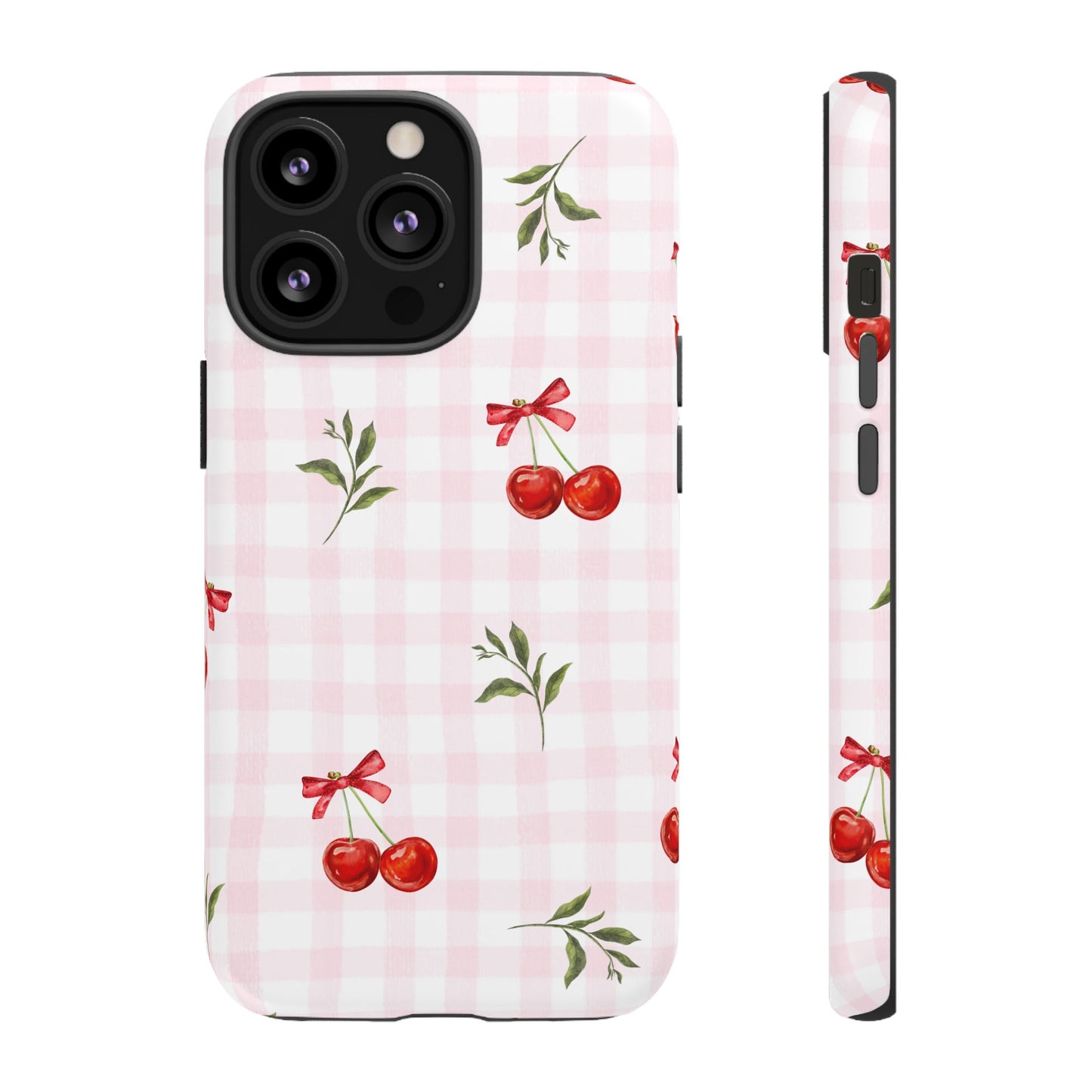 Cherry Pink Plaid Phone Case