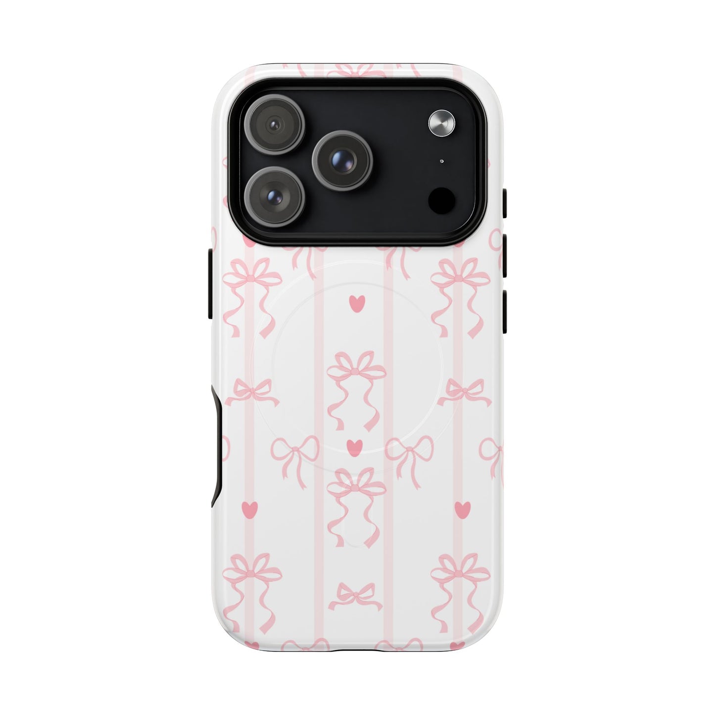 Pink Bow MagSafe iPhone Case