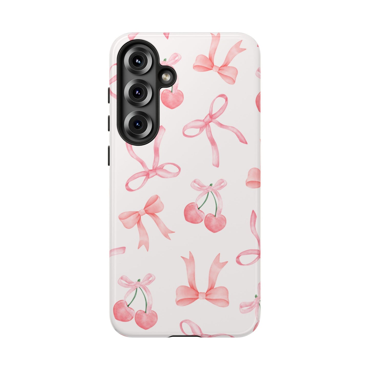 Pink Cherry Bow Phone Case