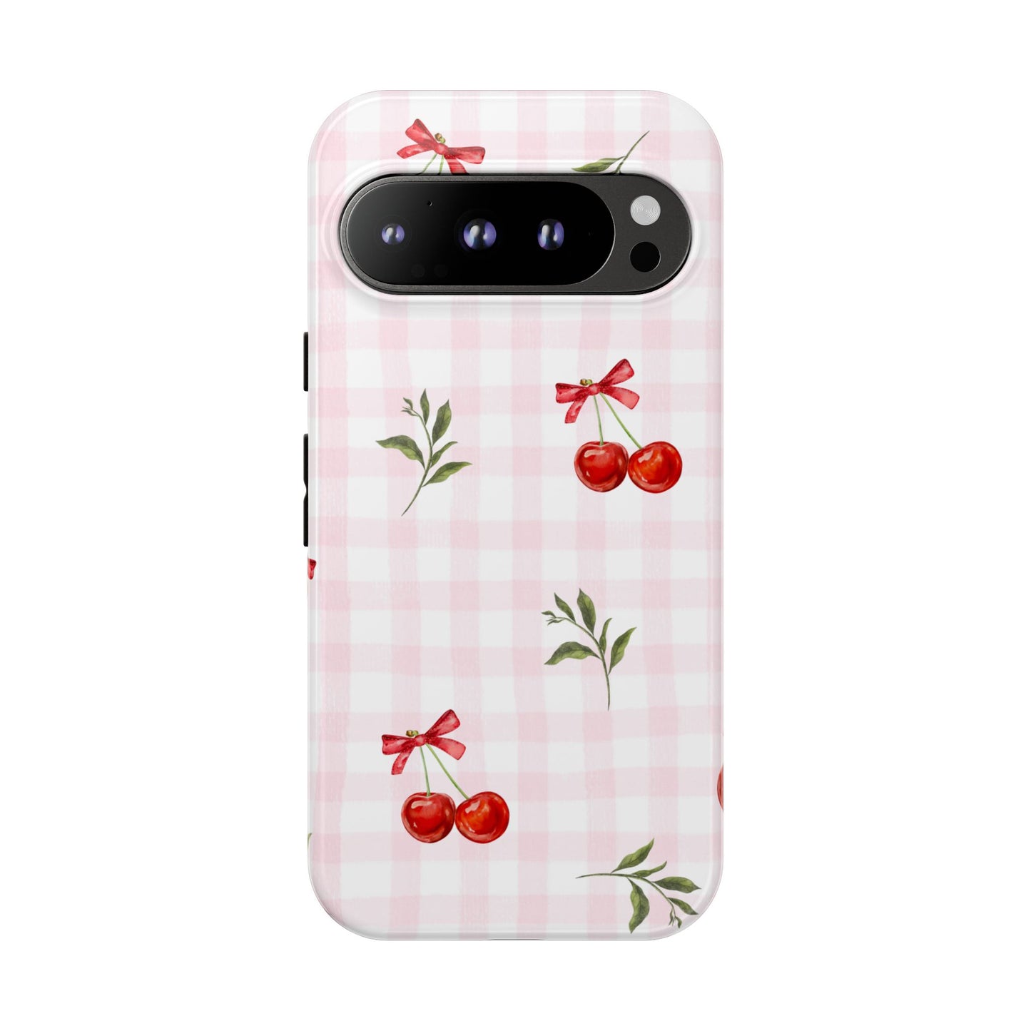 Cherry Pink Plaid Phone Case