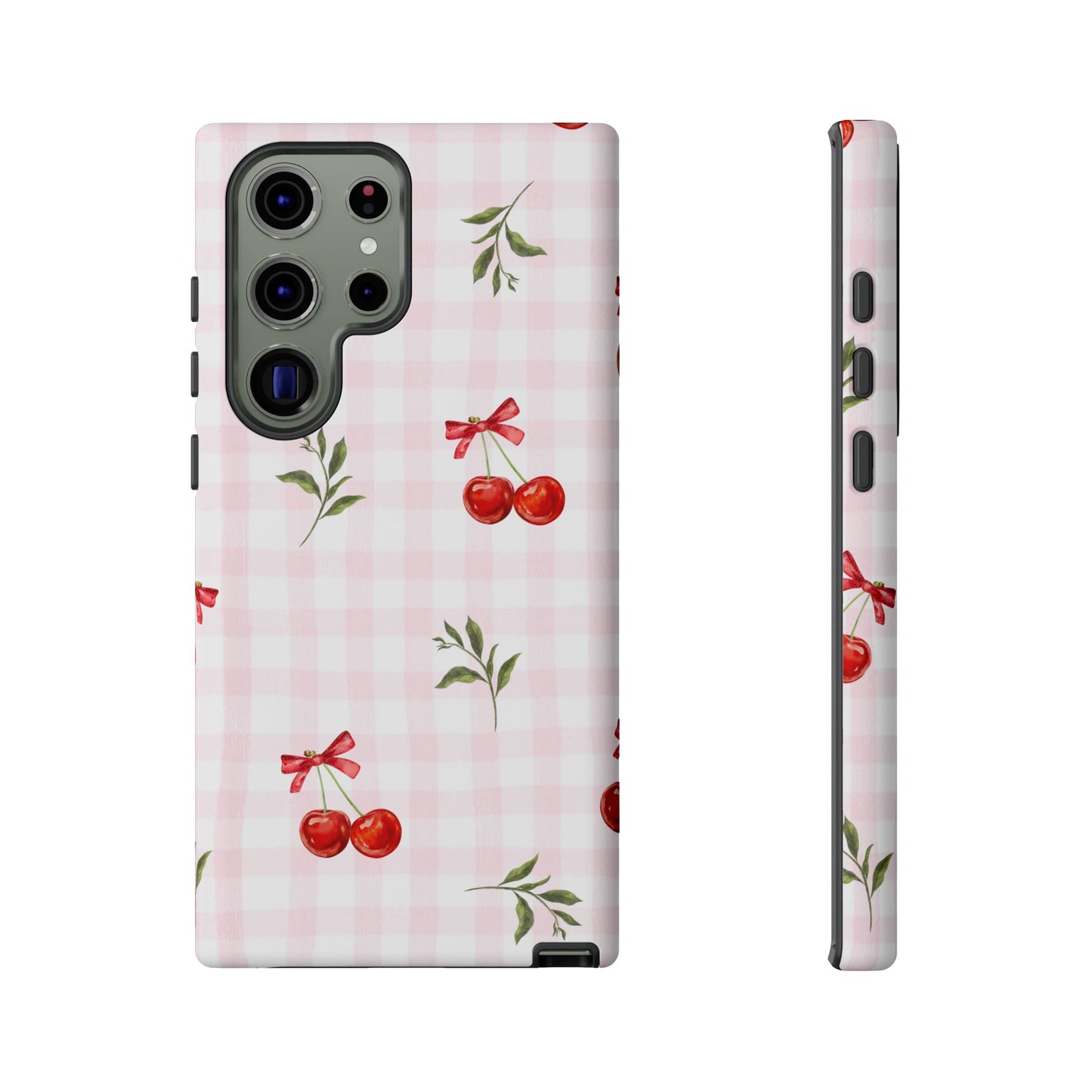 Cherry Pink Plaid Phone Case